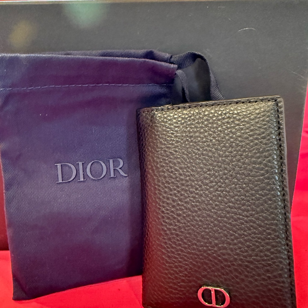 Vip Gwp Dior Black Leather Wallet